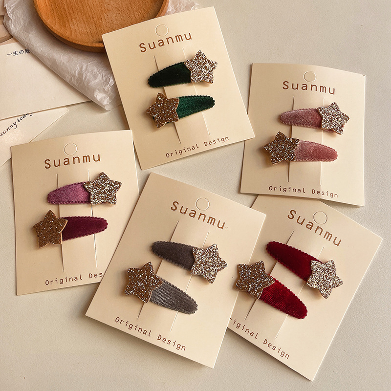 Women Accessories Dropshipping - 2pcs New Fabric Velvet Water Drop