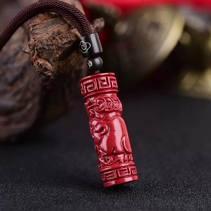 Luxury Red Cinnabar Chinese Zo - Women Accessories Products review and price