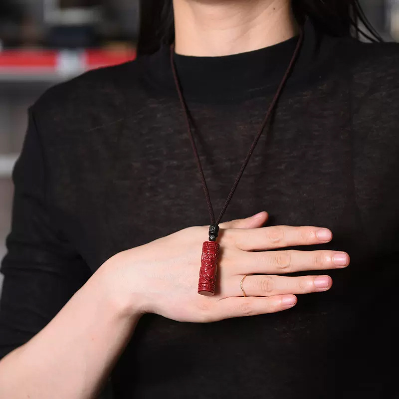 Luxury Red Cinnabar Chinese Zo - Women Accessories Products review and price