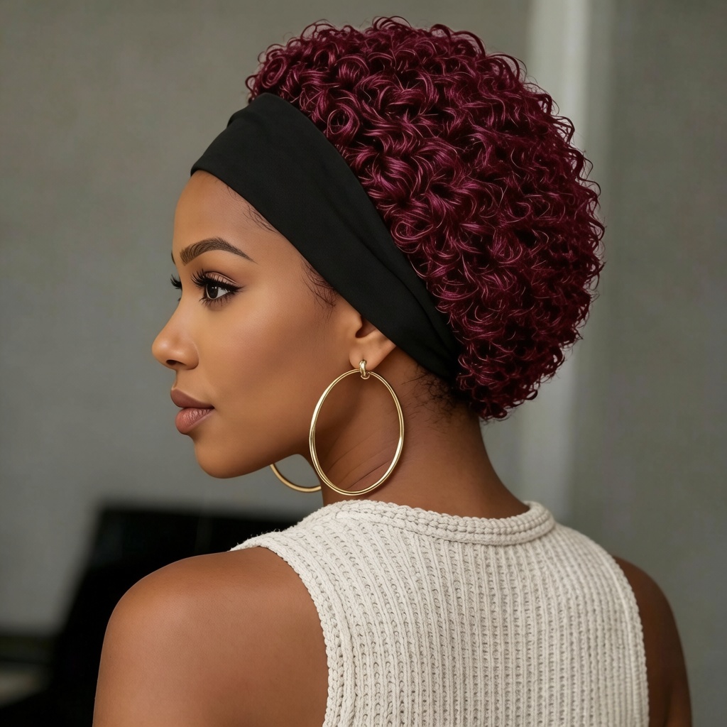 Short Curly Human Hair Wig Wit - Women Accessories India review and price