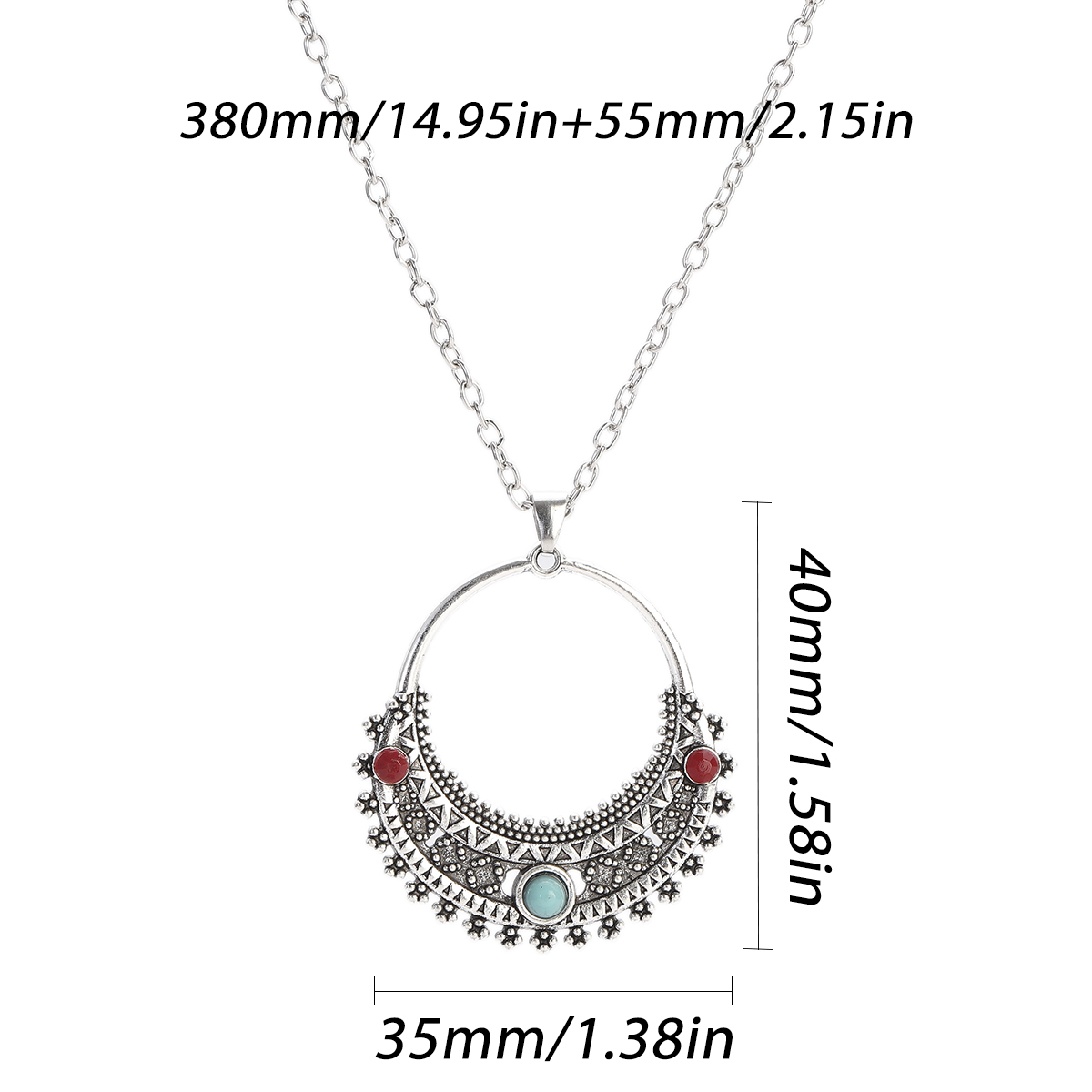 Boho Silver Color Necklace Set - Women Accessories India review and price