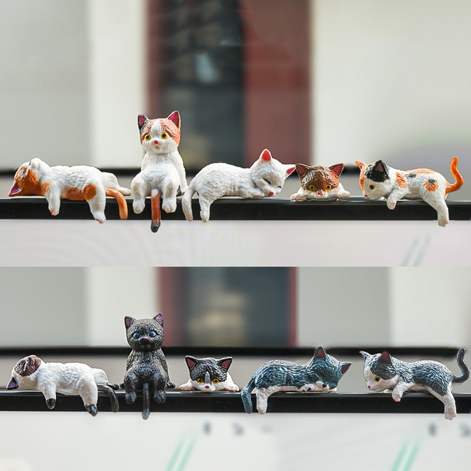10pcs Cute Mini Cat Ornament C - Women Accessories India review and price