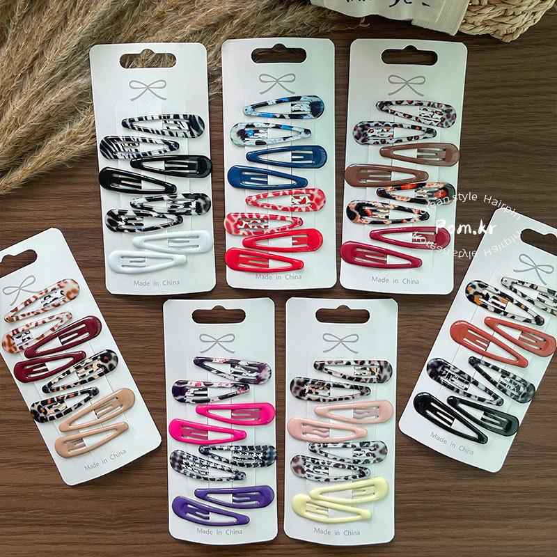 8Pcs Girls Colorful Leopard Pr - Women Accessories Dropshipping review and price