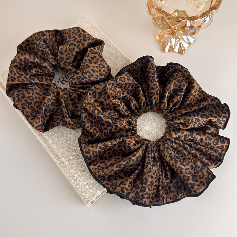 Velvet Leopard Print Double-La - Hair Tie Velvet review and price