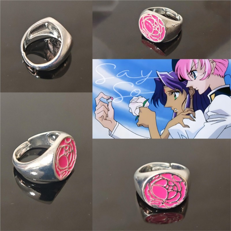 Pink Rose Ring Tenjou Utena Re - Women Accessories Products review and price