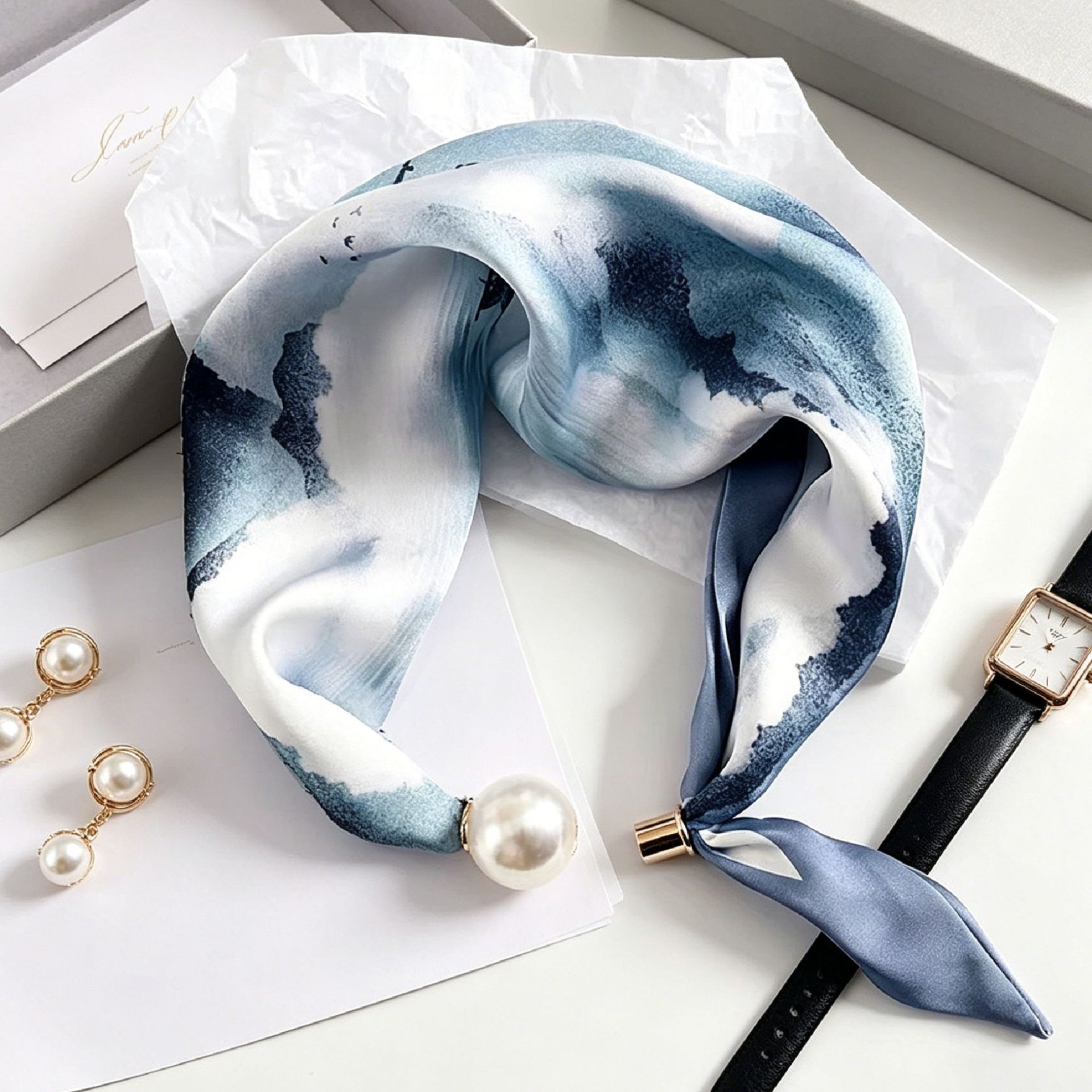 Elegant Chic Pearl Stripe Scar - Women'S Accessories For Neck review and price