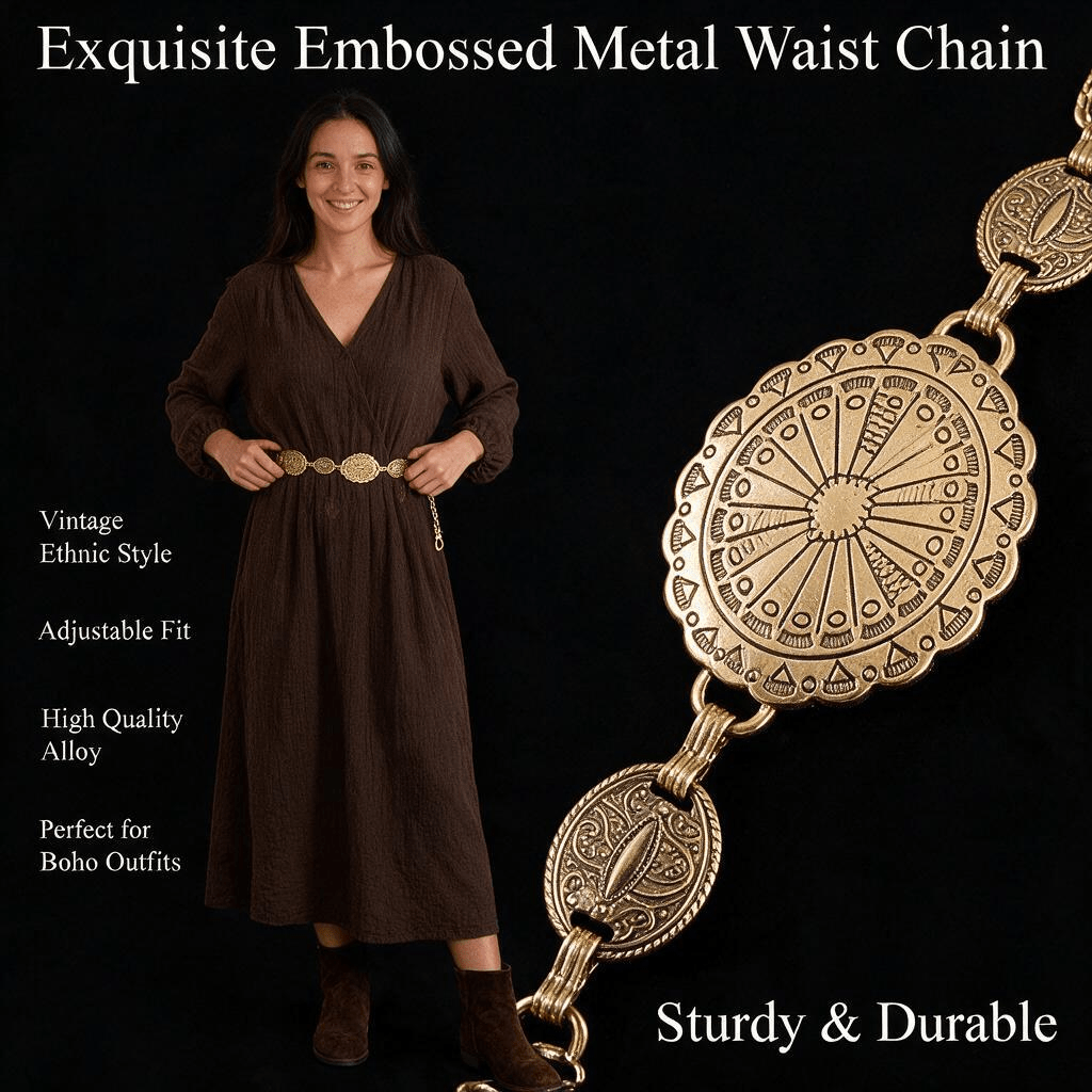 Women Western Metal Concho Cha - Women'S Jeans Accessories Chain review and price