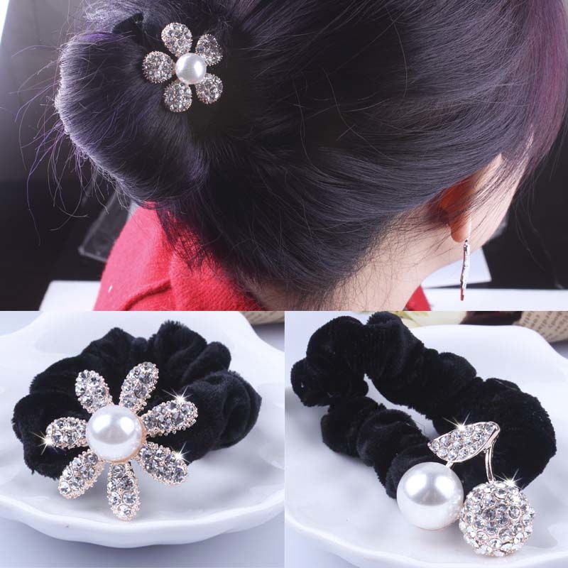 1 PC Black Velvet Scrunchies P - Hair Tie Velvet review and price