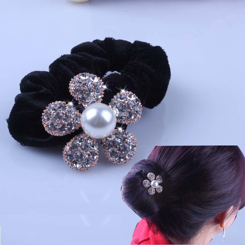1 PC Black Velvet Scrunchies P - Hair Tie Velvet review and price