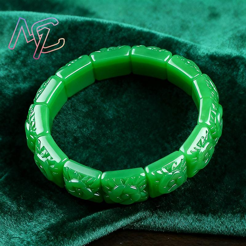 Real Jade Flower Bracelet Bang - Women Accessories Products review and price