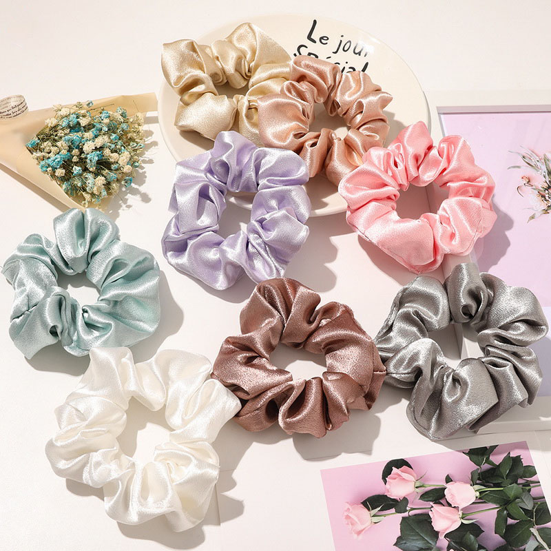 korea Solid Color Satin Scrunc - Hair Tie Velvet review and price