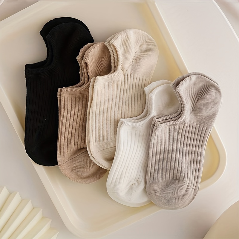 5 Pairs Colorful Ribbed Short  - Women'S Ankle Accessories review and price