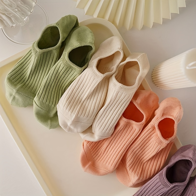5 Pairs Colorful Ribbed Short  - Women'S Ankle Accessories review and price