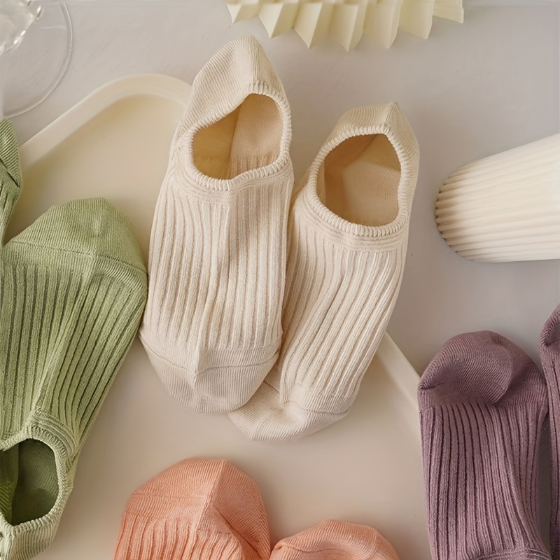 5 Pairs Colorful Ribbed Short  - Women'S Ankle Accessories review and price