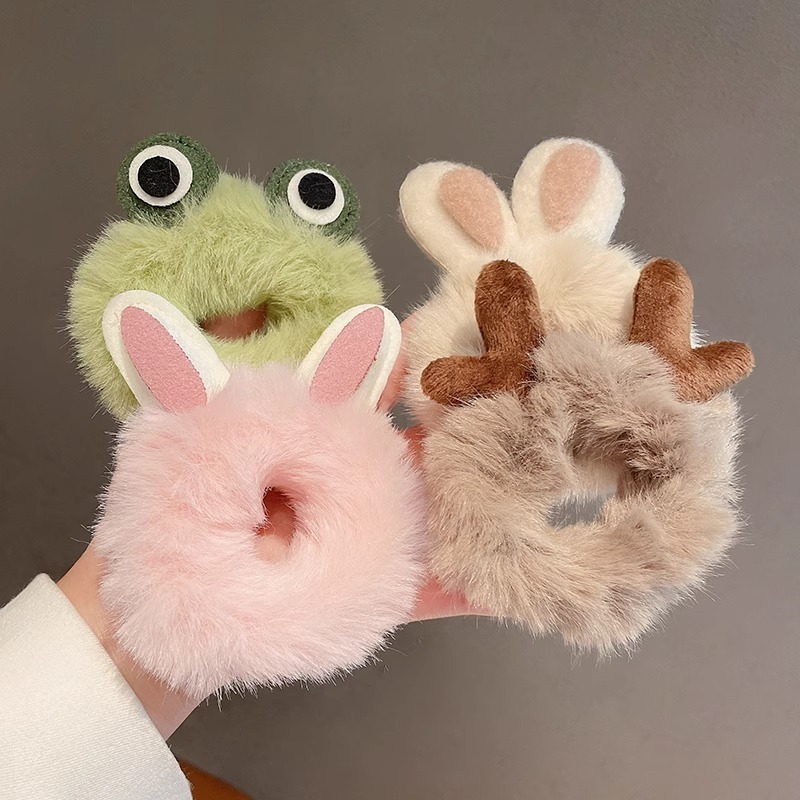 Plush Bunny Scrunchies 1 Pc Wi - Hair Tie Velvet review and price