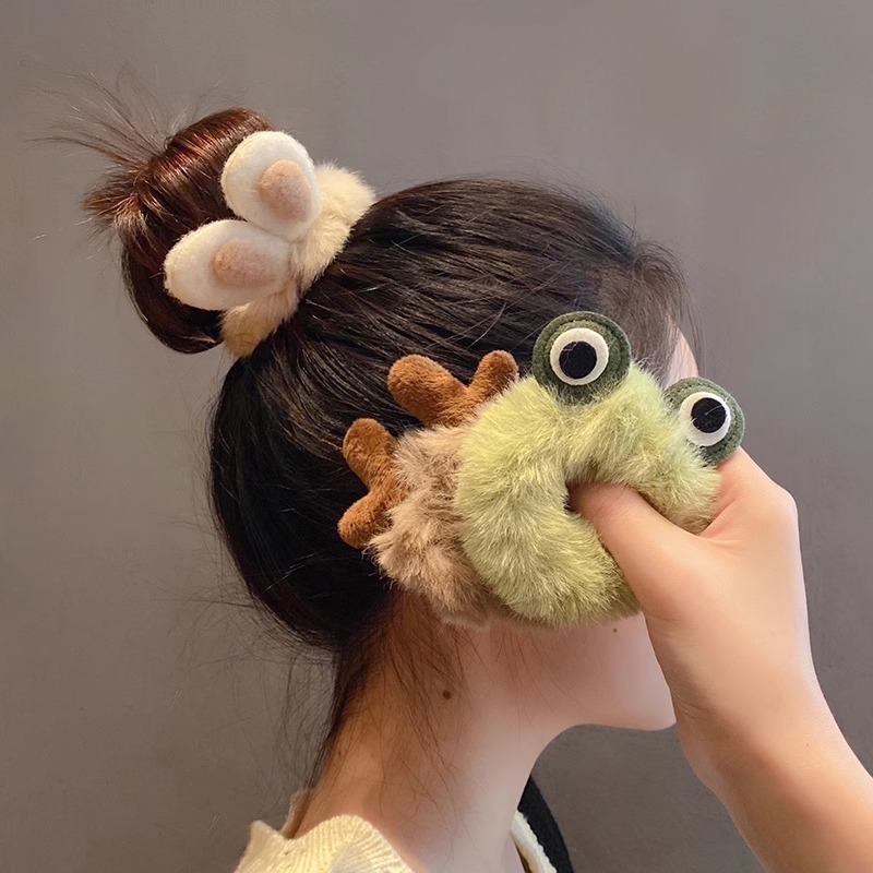 Plush Bunny Scrunchies 1 Pc Wi - Hair Tie Velvet review and price
