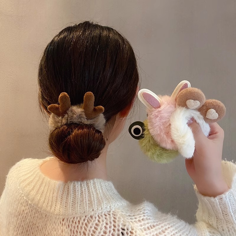 Plush Bunny Scrunchies 1 Pc Wi - Hair Tie Velvet review and price