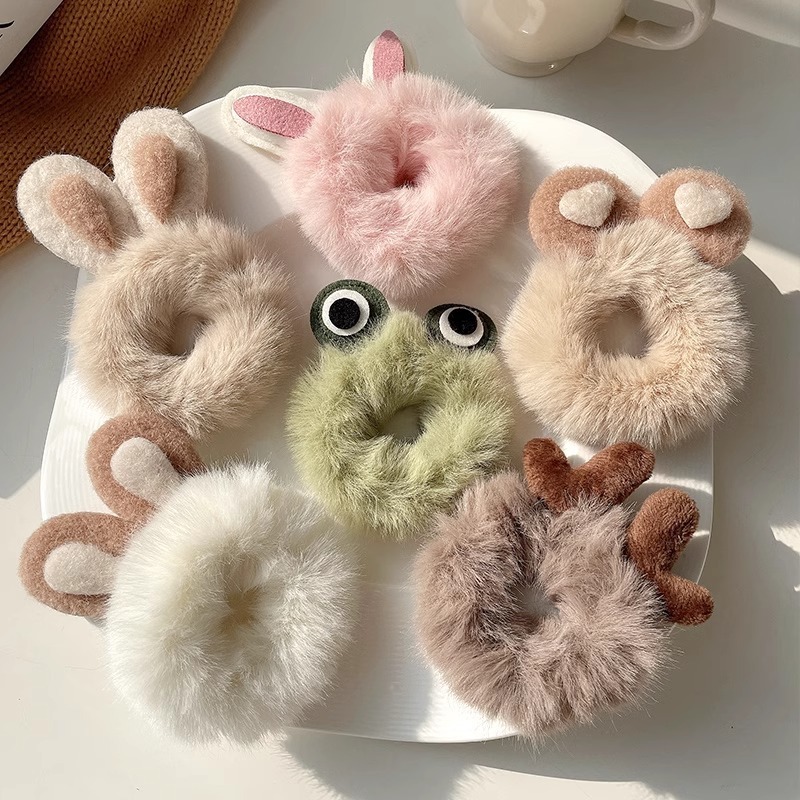 Plush Bunny Scrunchies 1 Pc Wi - Hair Tie Velvet review and price
