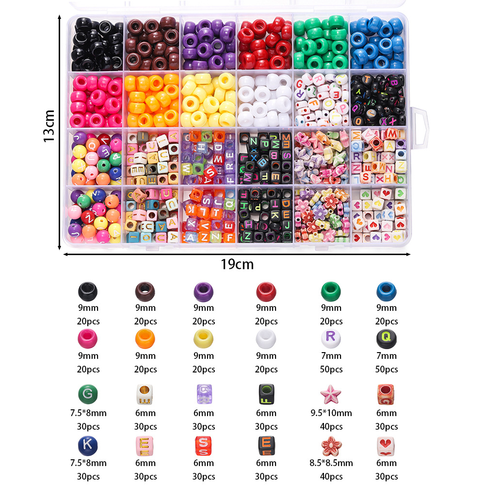 1 Box Colorful Acrylic Pony Be - Women Accessories Gift Box review and price
