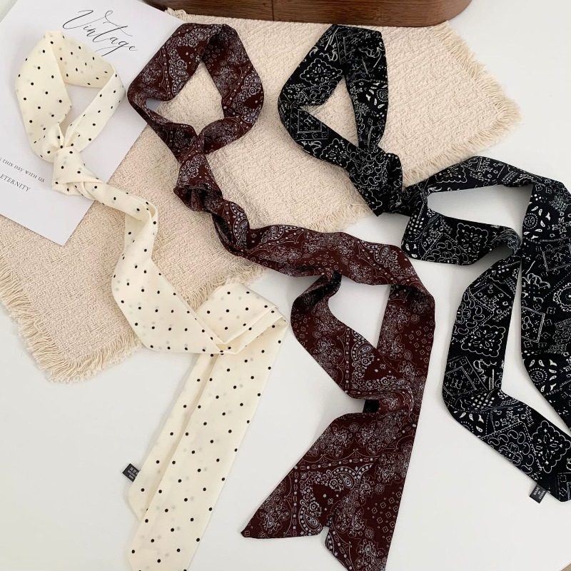Long Polka Dot Skinny Scarf fo - Women'S Accessories For Neck review and price