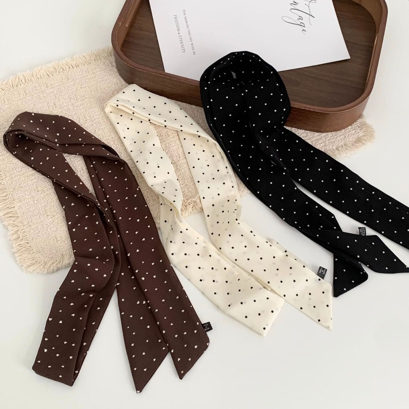 Long Polka Dot Skinny Scarf fo - Women'S Accessories For Neck review and price