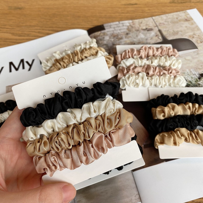 4PCS/Set Satin Silk Scrunchies - Hair Tie Velvet review and price