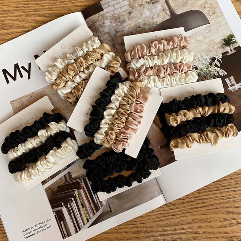 4PCS/Set Satin Silk Scrunchies - Hair Tie Velvet review and price